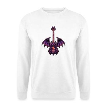 Heavy Metal Bat Guitar - Sweat-shirt Unisexe - blanc - Devant