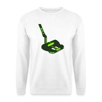 Golf Putter Schlaeger Icon - Unisex Pullover - Weiß - Vorne