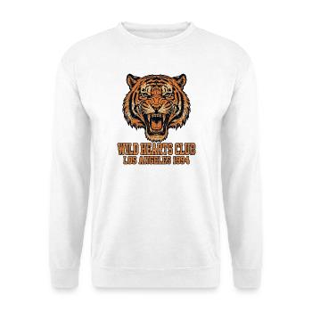 WILD HEARTS CLUB Los Angeles 1994 - Vintage Tiger - Sweat-shirt Unisexe - blanc - Devant