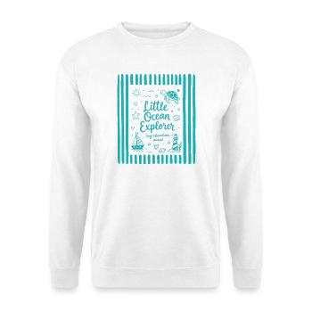 Turtle Little Ocean Explorer - Unisex Sweatshirt - white - Front