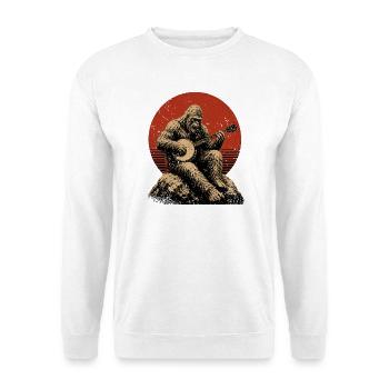  Sasquatch-Bigfoot Banjospieler Banjo - Unisex Pullover - Weiß - Vorne