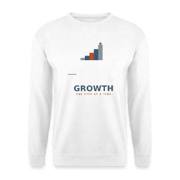growth_design - Unisex Pullover - Weiß - Vorne
