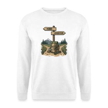 Hiking - Outdoor Adventure - Unisex Sweatshirt - white - Front