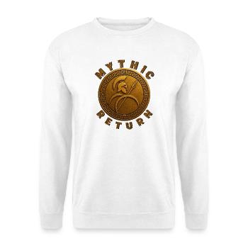 Guerrier spartiate Mythic Return. - Sweat-shirt Unisexe - blanc - Devant