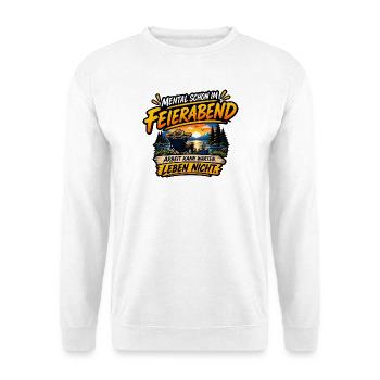 Feierabend am See Relax - Unisex Pullover - Weiß - Vorne
