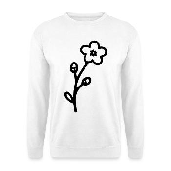 Blume 3 - Unisex Pullover - Weiß - Vorne
