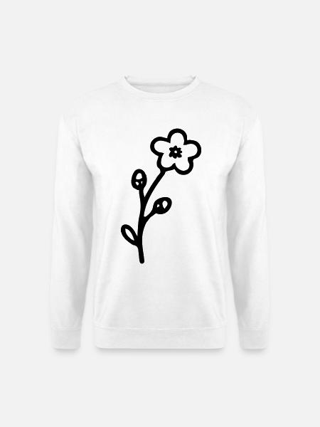 Blume 3 - Unisex Pullover - Weiß