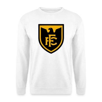 Adler FC Fussball Wappen Logo - Unisex Pullover - Weiß - Vorne