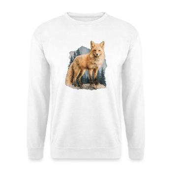 Fox Vintage - Unisex Sweatshirt - white - Front