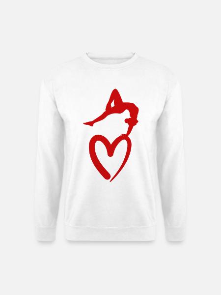 Turnen Turnerin Geräteturnen Gymnastik Geschenk - Unisex Pullover - Weiß