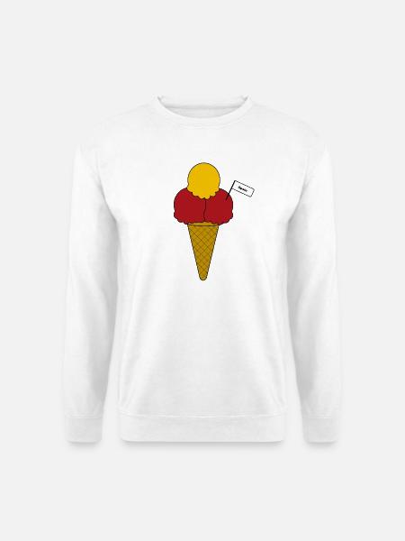 Spain Flag Eis cream Eiscreme - Unisex Pullover - Weiß