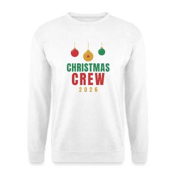 Christmas Crew 2026 – Matching Family - Unisex Pullover - Weiß - Vorne - Alina (178cm) & Michal (187cm)
