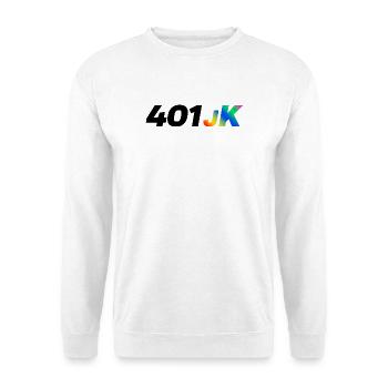 401JK Dégradé arc-en-ciel - Sweat-shirt Unisexe - blanc - Devant