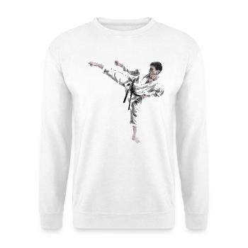 karate - Sweat-shirt Unisexe - blanc - Devant