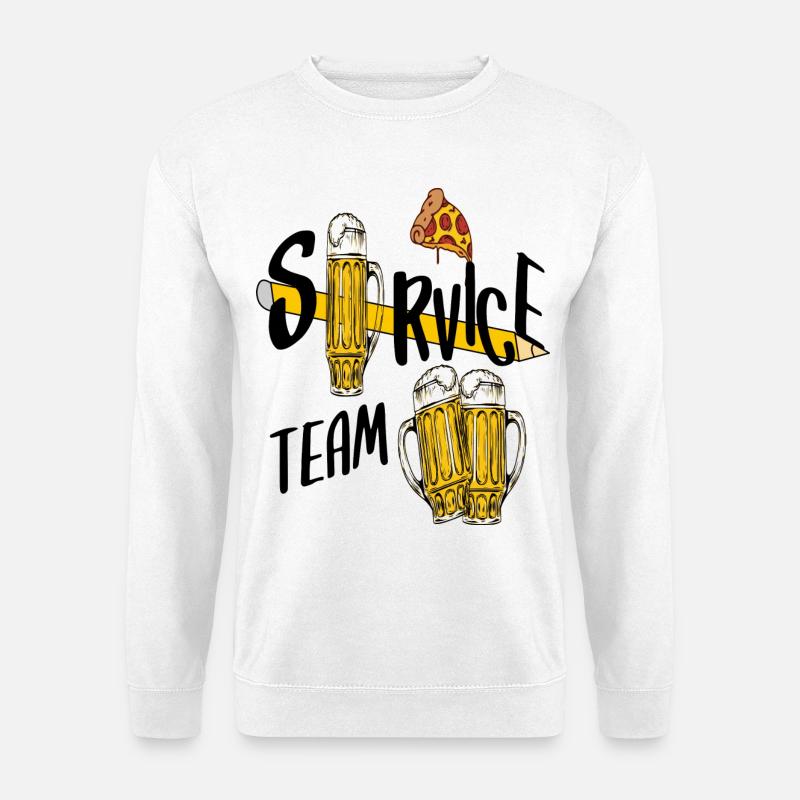 Service Team Bier - Unisex Pullover - Weiß