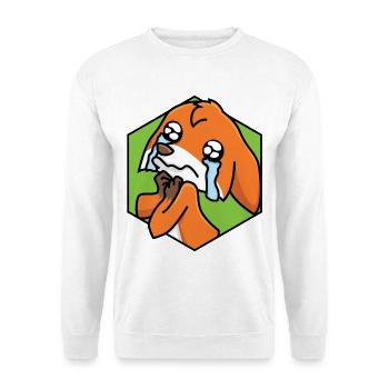 Trauriger kleiner Fuchs - Unisex Pullover - Weiß - Vorne