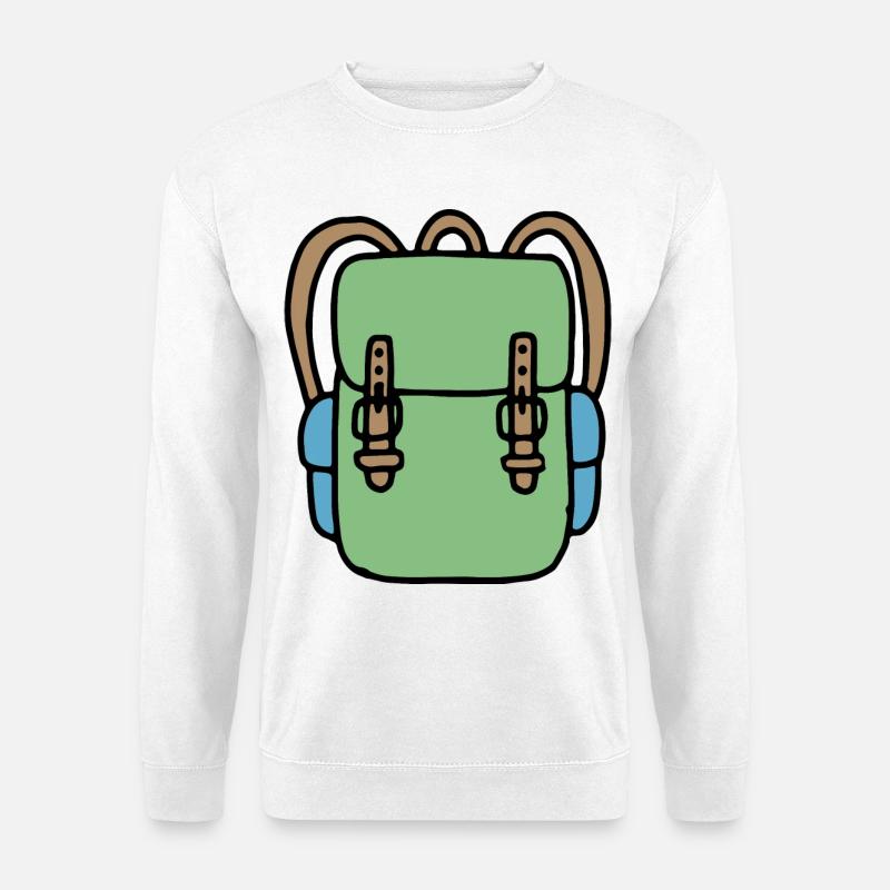 Backpack in green - Unisex Sweatshirt - white