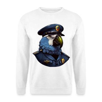 Perroquet de la police - Sweat-shirt Unisexe - blanc - Devant