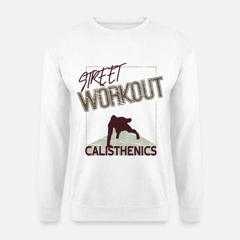 Street Workout – Calisthenics Design - Unisex Pullover - Weiß
