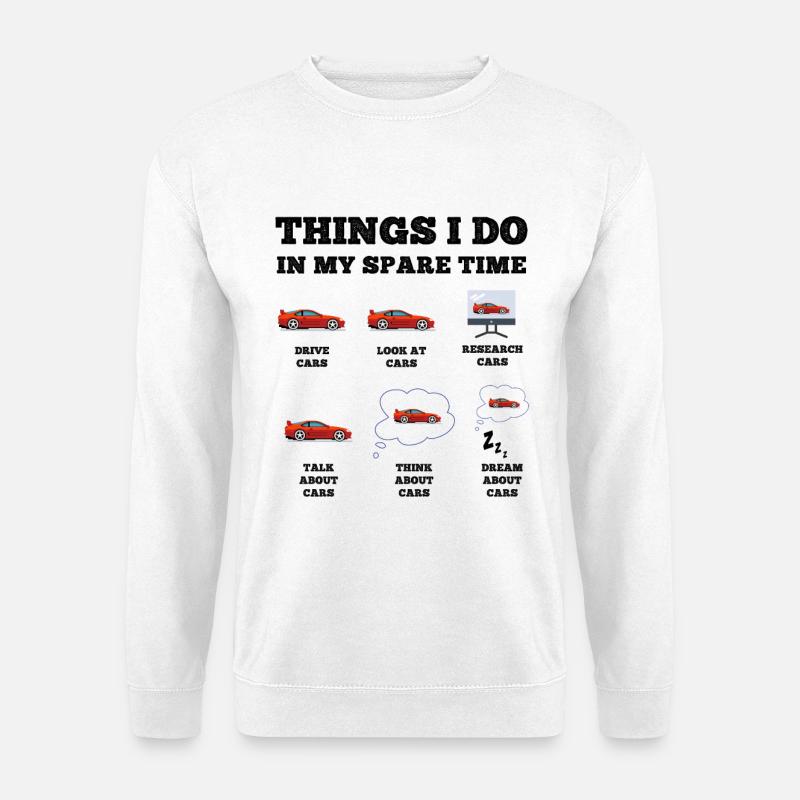 Roter Sportwagen Traumwelten - Unisex Pullover - Weiß