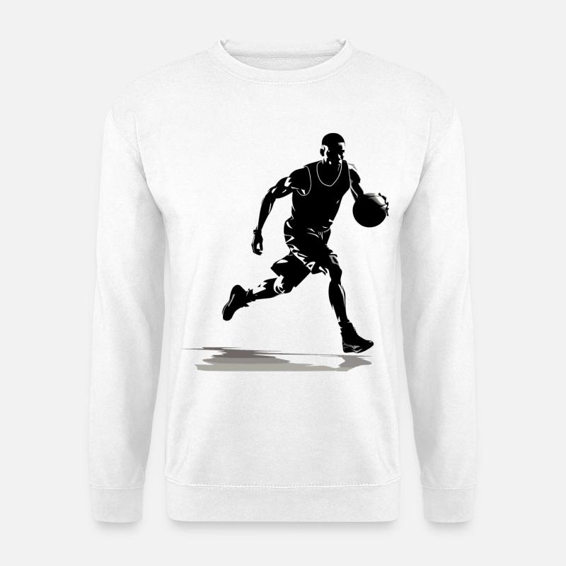 Basketballspieler - Unisex Pullover - Weiß