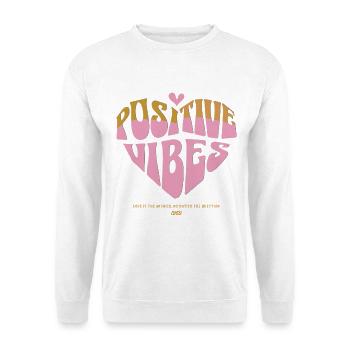 Positive Vibes – Good Energy - Unisex Sweatshirt - white - Front