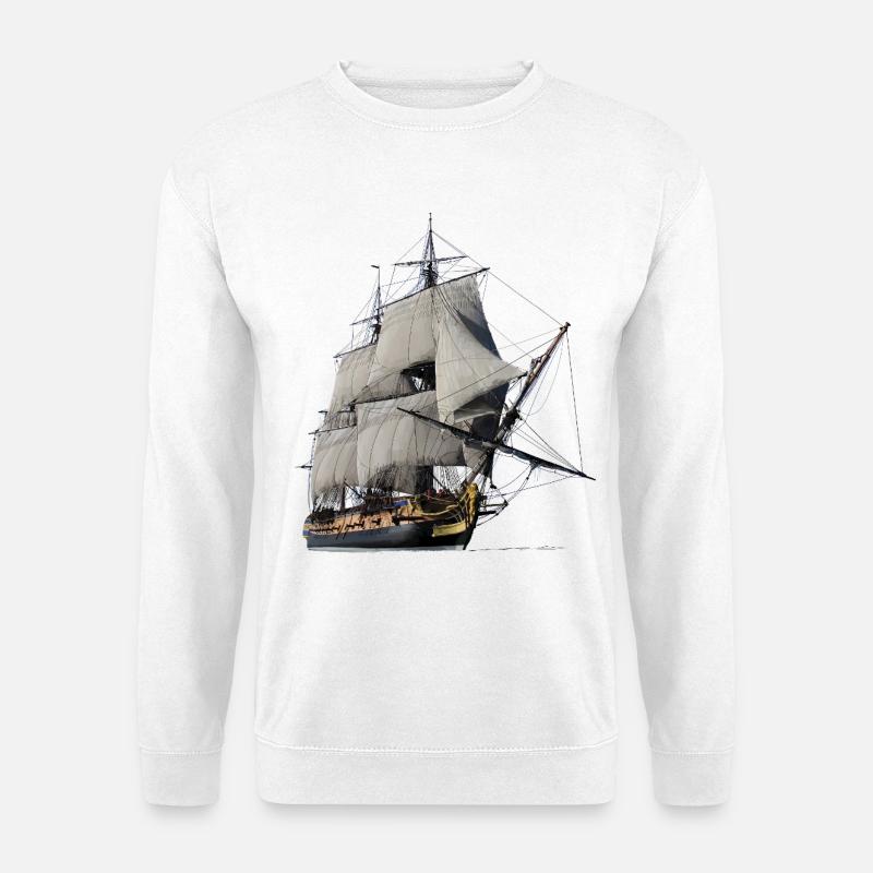 Sailing ship - Unisex Sweatshirt - white