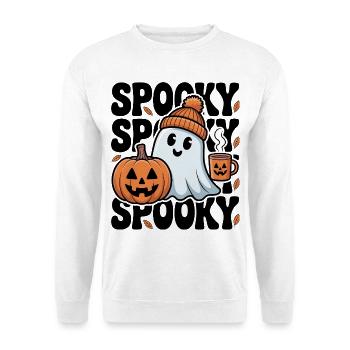 Halloween Spooky Ghost - Unisex Pullover - Weiß - Vorne