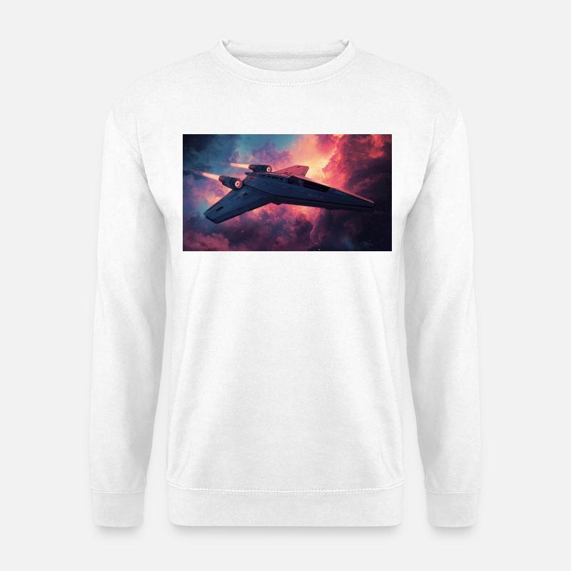 Spaceship - Unisex Sweatshirt - white