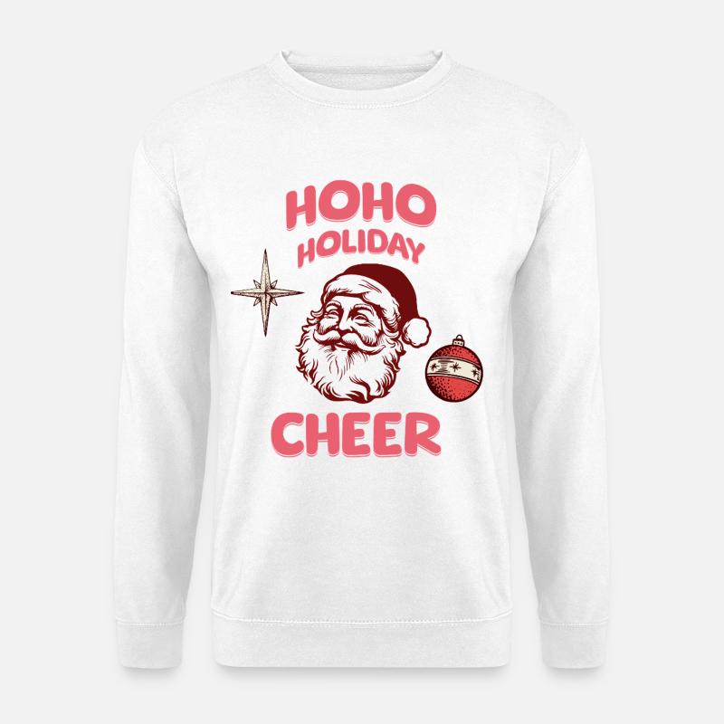 HoHo Holiday Cheer Santa - Unisex Pullover - Weiß