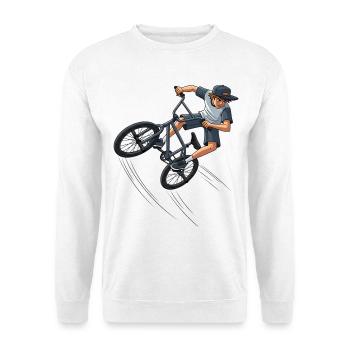 Freestyle BMX Street Artwork Trick Rider Street - Unisex Sweatshirt - white - Front