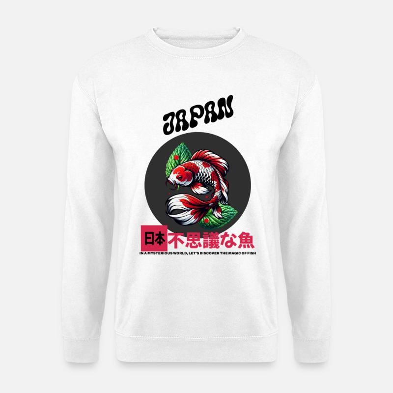 KoiFisch Kreislook - Unisex Pullover - Weiß