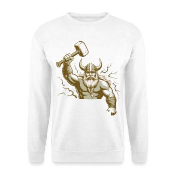 Viking Viking Legend Sailor Odin Raven Fighter - Unisex Sweatshirt - white - Front