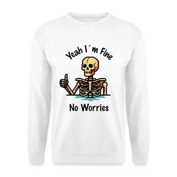 Très bien, pas de souci - Sweat-shirt Unisexe - blanc - Devant