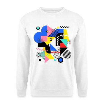 Geometric Color Explosion Pop Art - Unisex Sweatshirt - white - Front