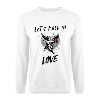 Lets fall in Love - Unisex Pullover - Weiß - Vorne