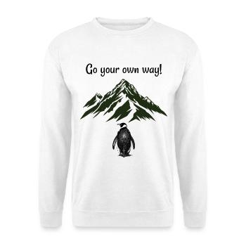 Go your own way! - Unisex Sweatshirt - white - Front