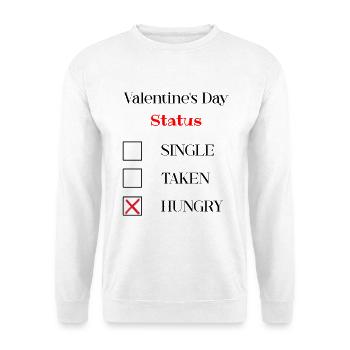 Valentines Day Funny - Unisex Sweatshirt - white - Front