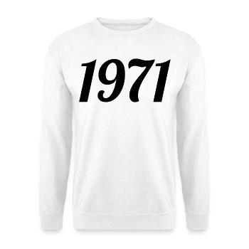 1971 Vintage 1971 Anniversaire Rétro 1971 Cadeau - Sweat-shirt Unisexe - blanc - Devant
