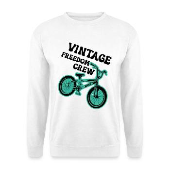 Retro Vintage BMX T-Shirt - Unisex Sweatshirt - white - Front