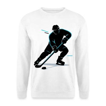 Eishockey Geschenk Kinder Hockey Lustig - Unisex Pullover - Weiß - Vorne
