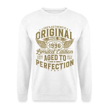 Cadeau d’anniversaire original de 1996 - Sweat-shirt Unisexe - blanc - Devant