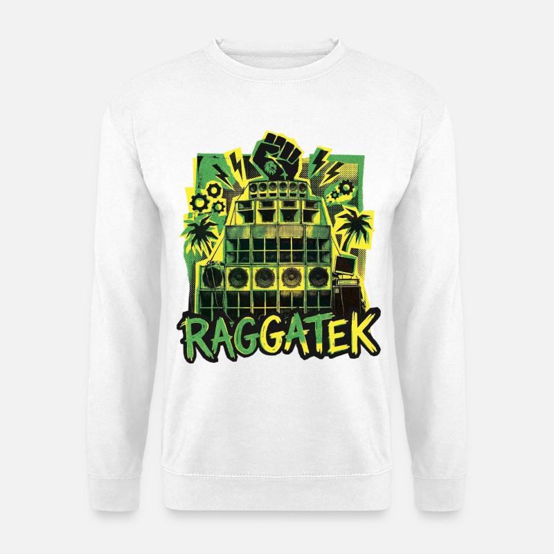 Raggatek Jungle Soundsystem - Unisex Pullover - Weiß