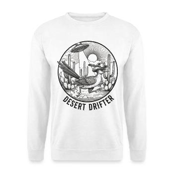 Wüste Bip Bip OVNI Vagabond rétro du désert occidental - Sweat-shirt Unisexe - blanc - Devant
