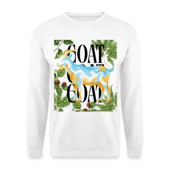 GOAT Legacy Argentina Colors Football Tribute - Unisex Sweatshirt - white - Front