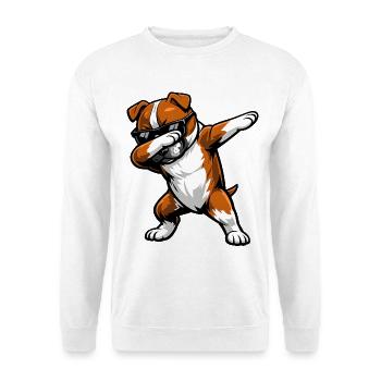 Dabbing Staffordshire Bull Terrier - Unisex Sweatshirt - white - Front