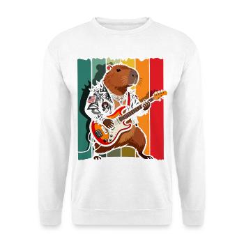 Life is Better with Capybaras - Süßes Nagetier - Unisex Pullover - Weiß - Vorne