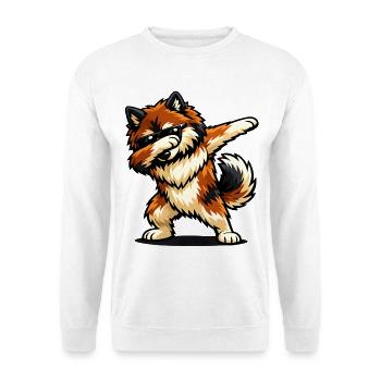 Dabbing Eurasier in Comic Style - Unisex Sweatshirt - white - Front
