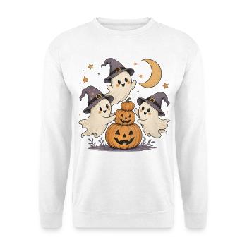 Cute Ghosts Shirt for Kids & Women - Unisex Sweatshirt - white - Front