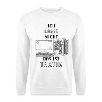 Laggen1 - Unisex Pullover - Weiß - Vorne - Alina (178cm) & Michal (187cm)